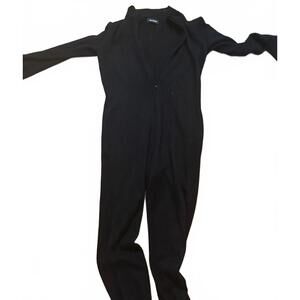 Athleta Women's Black Zip Jumpsuit - Stylish and Comfortable